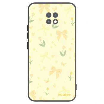 Picasee Μαύρη θήκη σιλικόνης για Xiaomi Redmi Note 9T - Honey Blossom