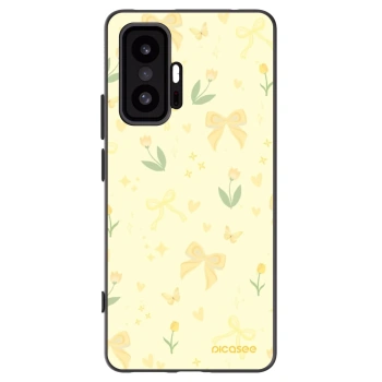 Picasee Μαύρη θήκη σιλικόνης για Xiaomi 11T Pro - Honey Blossom