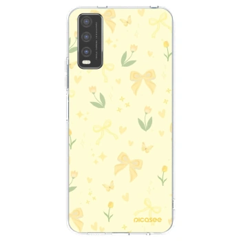 Picasee διαφανής θήκη σιλικόνης Vivo Y20s - Honey Blossom