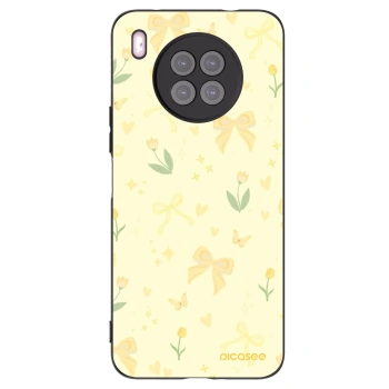 Picasee Μαύρη θήκη σιλικόνης για Huawei Nova 8i - Honey Blossom