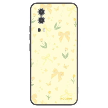Picasee Μαύρη θήκη σιλικόνης για Vivo Y72 5G - Honey Blossom
