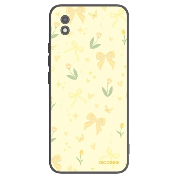 Picasee Μαύρη θήκη σιλικόνης για Realme C11 (2021) - Honey Blossom