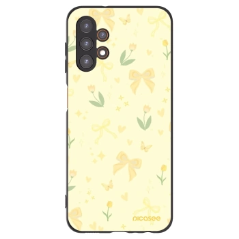 Picasee Μαύρη θήκη σιλικόνης για Samsung Galaxy A13 4G A135 - Honey Blossom