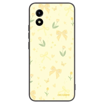 Picasee Μαύρη θήκη σιλικόνης για Vivo Y01 - Honey Blossom