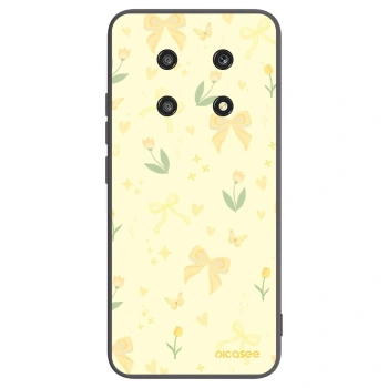 Picasee Μαύρη θήκη σιλικόνης για Honor Magic4 Lite 5G - Honey Blossom