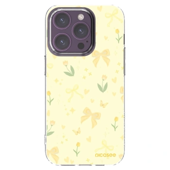 Picasee διαφανής θήκη σιλικόνης Apple iPhone 14 Pro - Honey Blossom