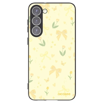 Picasee Μαύρη θήκη σιλικόνης για Samsung Galaxy S23+ 5G - Honey Blossom