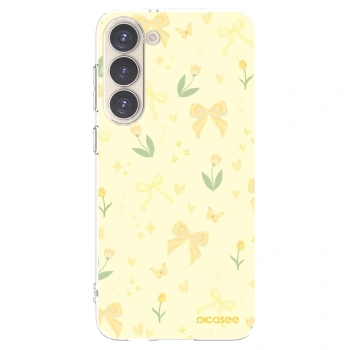 Picasee διαφανής θήκη σιλικόνης Samsung Galaxy S23+ 5G - Honey Blossom