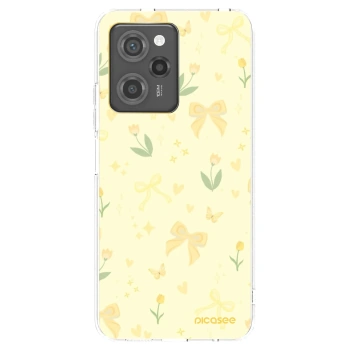 Picasee Μαύρη θήκη σιλικόνης για Xiaomi Poco X5 Pro - Honey Blossom