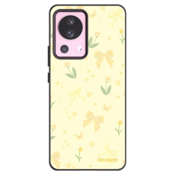 Picasee Μαύρη θήκη σιλικόνης για Xiaomi 13 Lite - Honey Blossom