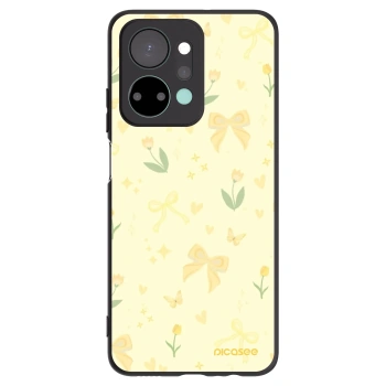 Picasee Μαύρη θήκη σιλικόνης για Honor X7a - Honey Blossom
