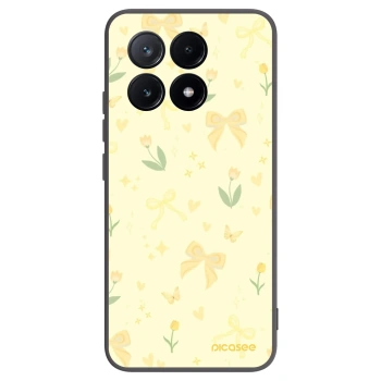 Picasee Μαύρη θήκη σιλικόνης για Xiaomi Poco X6 Pro - Honey Blossom