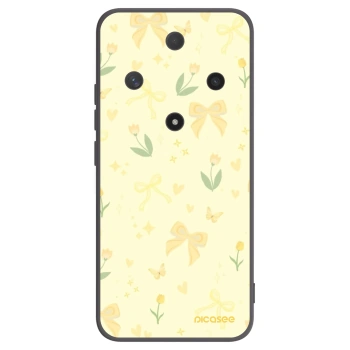 Picasee Μαύρη θήκη σιλικόνης για Honor Magic6 Lite 5G - Honey Blossom