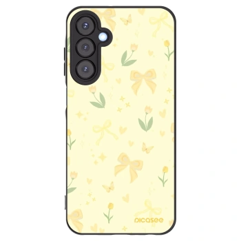 Picasee Μαύρη θήκη σιλικόνης για Samsung Galaxy A25 A256B 5G - Honey Blossom