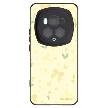 Picasee Μαύρη θήκη σιλικόνης για Honor Magic6 Pro - Honey Blossom