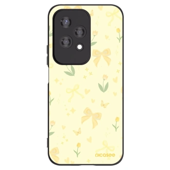 Picasee Μαύρη θήκη σιλικόνης για Honor 200 Lite - Honey Blossom