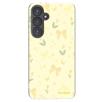 Picasee διαφανής θήκη σιλικόνης Samsung Galaxy S24 FE S721B - Honey Blossom