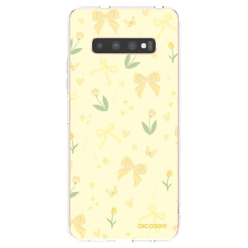 Picasee διαφανής θήκη σιλικόνης Samsung Galaxy S10 Plus G975 - Honey Blossom