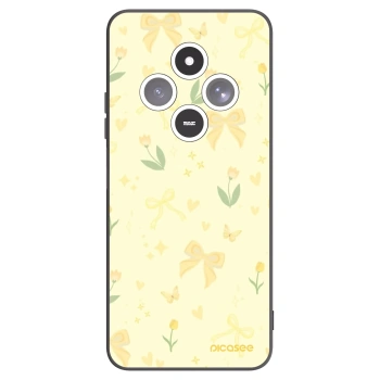 Picasee Μαύρη θήκη σιλικόνης για Xiaomi Redmi 14C - Honey Blossom