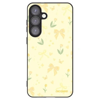 Picasee Μαύρη θήκη σιλικόνης για Samsung Galaxy S25+ 5G - Honey Blossom