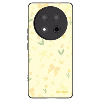 Picasee Μαύρη θήκη σιλικόνης για Honor Magic7 Lite 5G - Honey Blossom