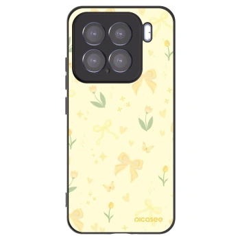 Picasee Μαύρη θήκη σιλικόνης για Xiaomi 15 - Honey Blossom