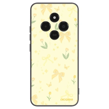 Picasee Μαύρη θήκη σιλικόνης για Xiaomi Poco C75 - Honey Blossom