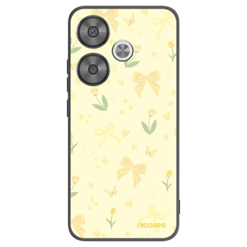 Picasee Μαύρη θήκη σιλικόνης για Xiaomi Poco F6 - Honey Blossom