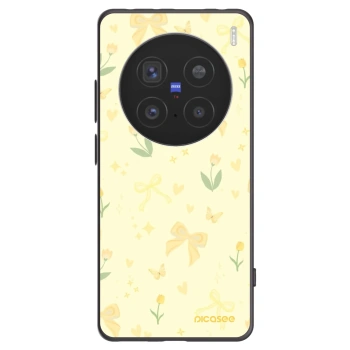 Picasee Μαύρη θήκη σιλικόνης για Vivo X200 Pro - Honey Blossom