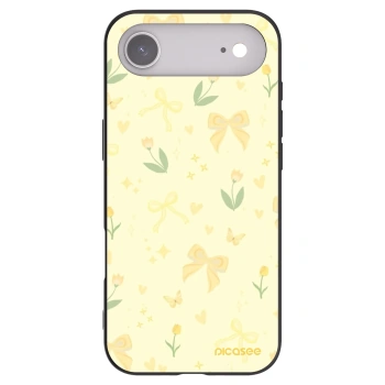 Picasee Μαύρη θήκη σιλικόνης για Apple iPhone Air - Honey Blossom