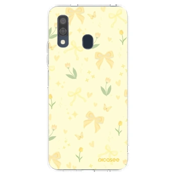 Picasee διαφανής θήκη σιλικόνης Samsung Galaxy A40 A405F - Honey Blossom