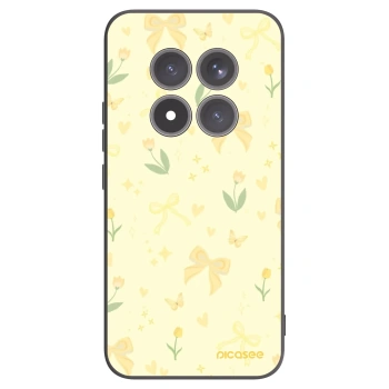 Picasee Μαύρη θήκη σιλικόνης για Xiaomi Redmi Note 15 Pro+ - Honey Blossom