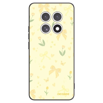 Picasee Μαύρη θήκη σιλικόνης για Xiaomi Redmi Note 15 - Honey Blossom