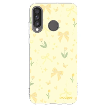 Picasee διαφανής θήκη σιλικόνης Huawei P30 Lite - Honey Blossom