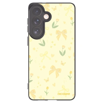 Picasee Μαύρη θήκη σιλικόνης για Samsung Galaxy S26+ - Honey Blossom
