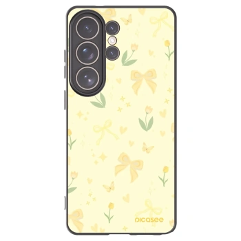 Picasee Μαύρη θήκη σιλικόνης για Samsung Galaxy S26 Ultra - Honey Blossom