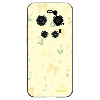 Picasee Μαύρη θήκη σιλικόνης για Xiaomi 17 Ultra - Honey Blossom