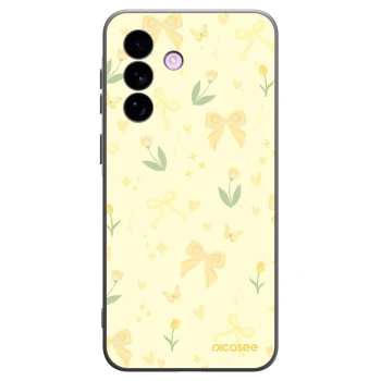 Picasee Μαύρη θήκη σιλικόνης για Samsung Galaxy A57 5G - Honey Blossom