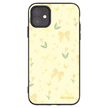 Picasee Μαύρη θήκη σιλικόνης για Apple iPhone 11 - Honey Blossom