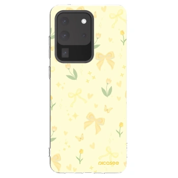 Picasee διαφανής θήκη σιλικόνης Samsung Galaxy S20 Ultra 5G G988F - Honey Blossom