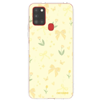 Picasee διαφανής θήκη σιλικόνης Samsung Galaxy A21s - Honey Blossom