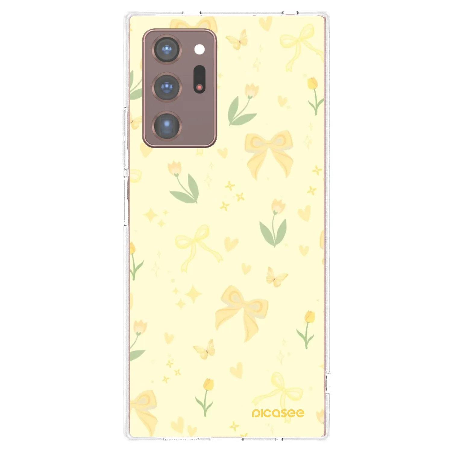 Picasee διαφανής θήκη σιλικόνης Samsung Galaxy Note 20 Ultra - Honey Blossom