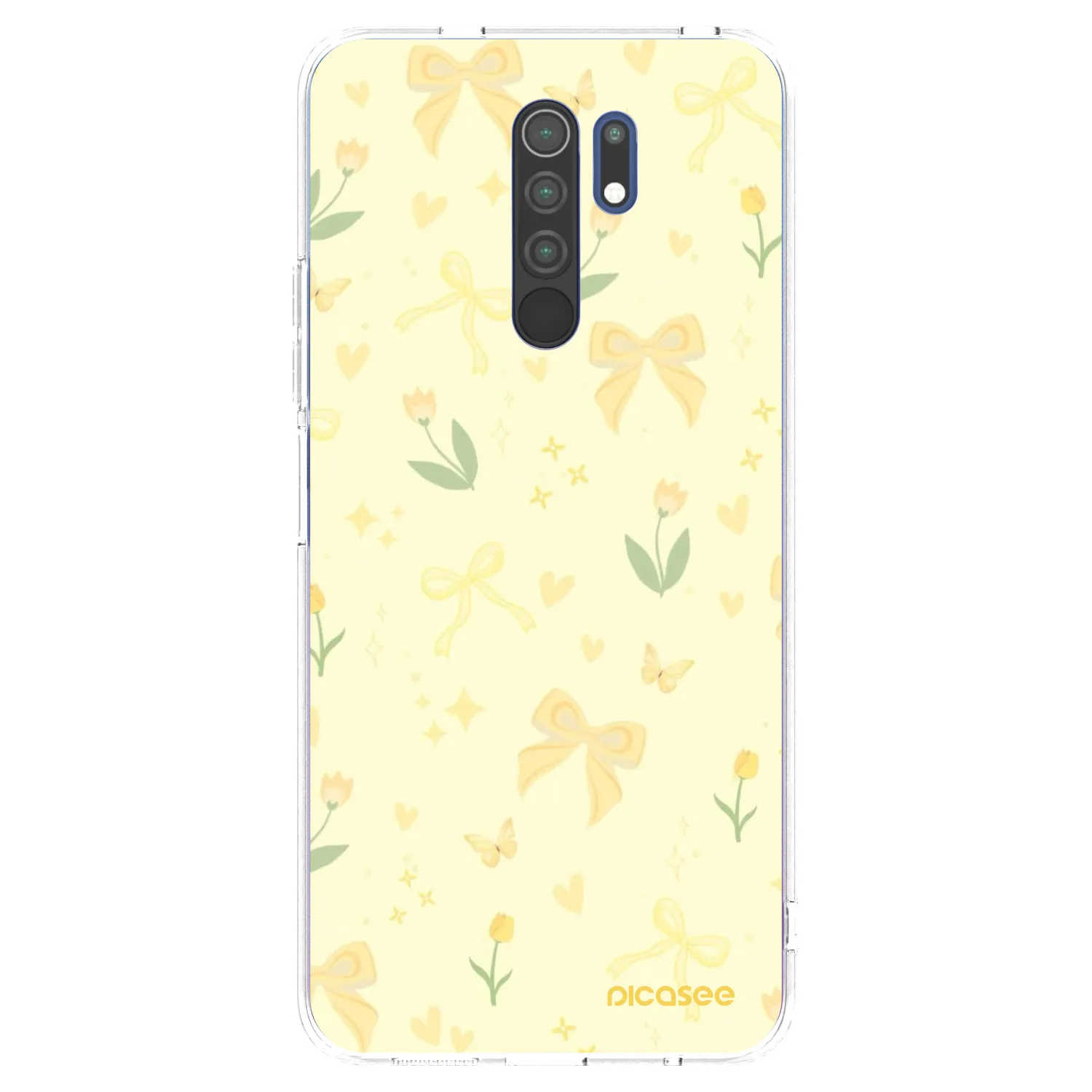 Picasee διαφανής θήκη σιλικόνης Xiaomi Redmi 9 - Honey Blossom