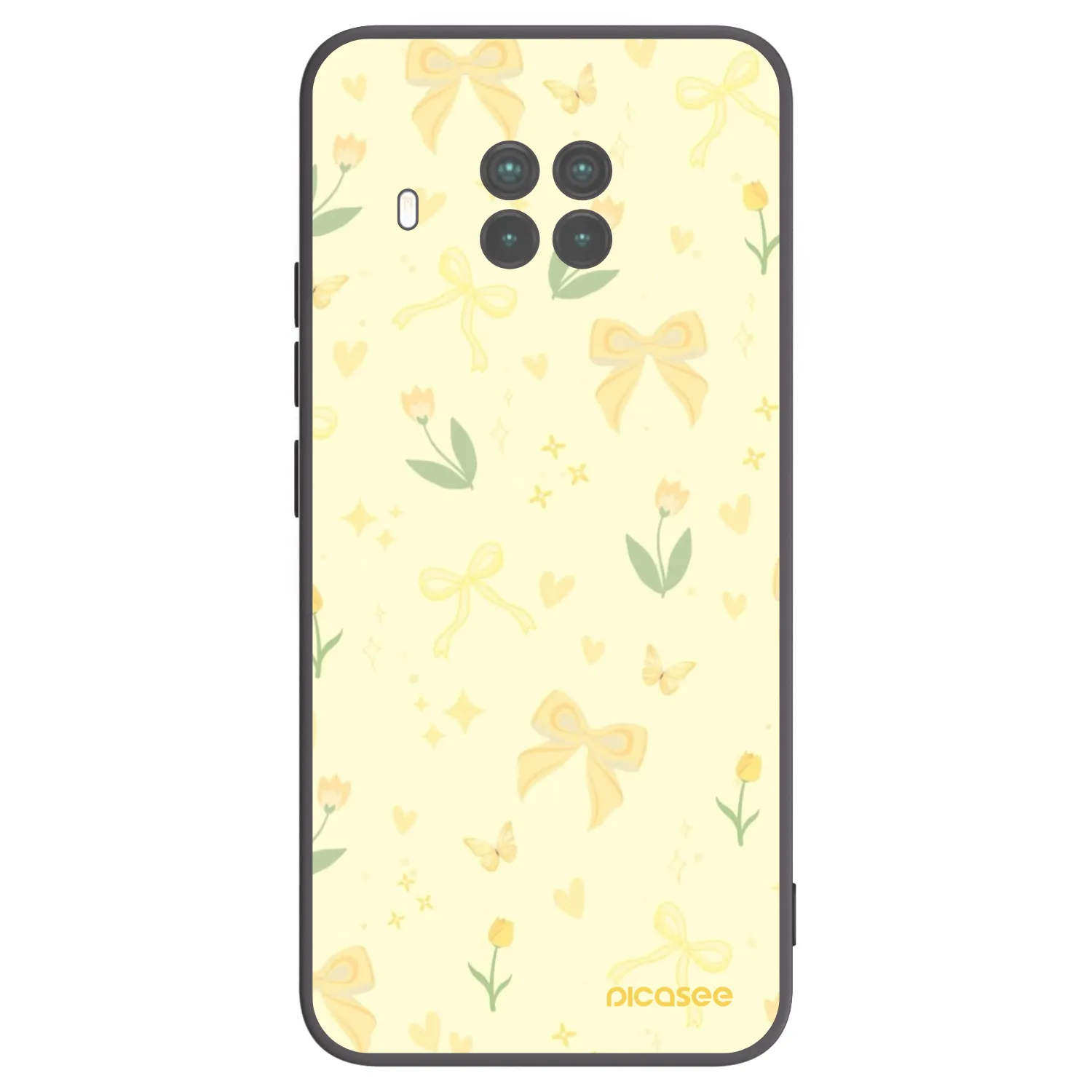 Picasee Μαύρη θήκη σιλικόνης για Xiaomi Mi 10T Lite - Honey Blossom