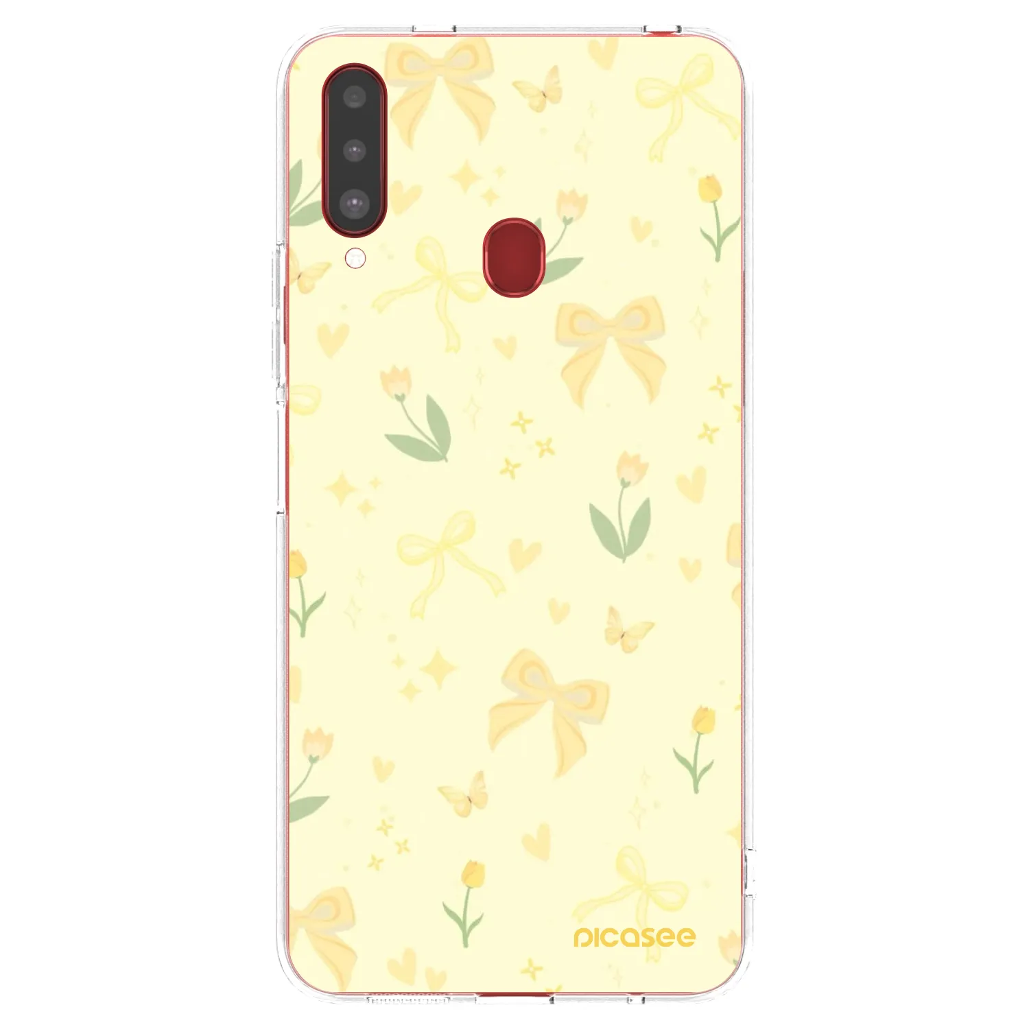 Picasee διαφανής θήκη σιλικόνης Samsung Galaxy A20s - Honey Blossom