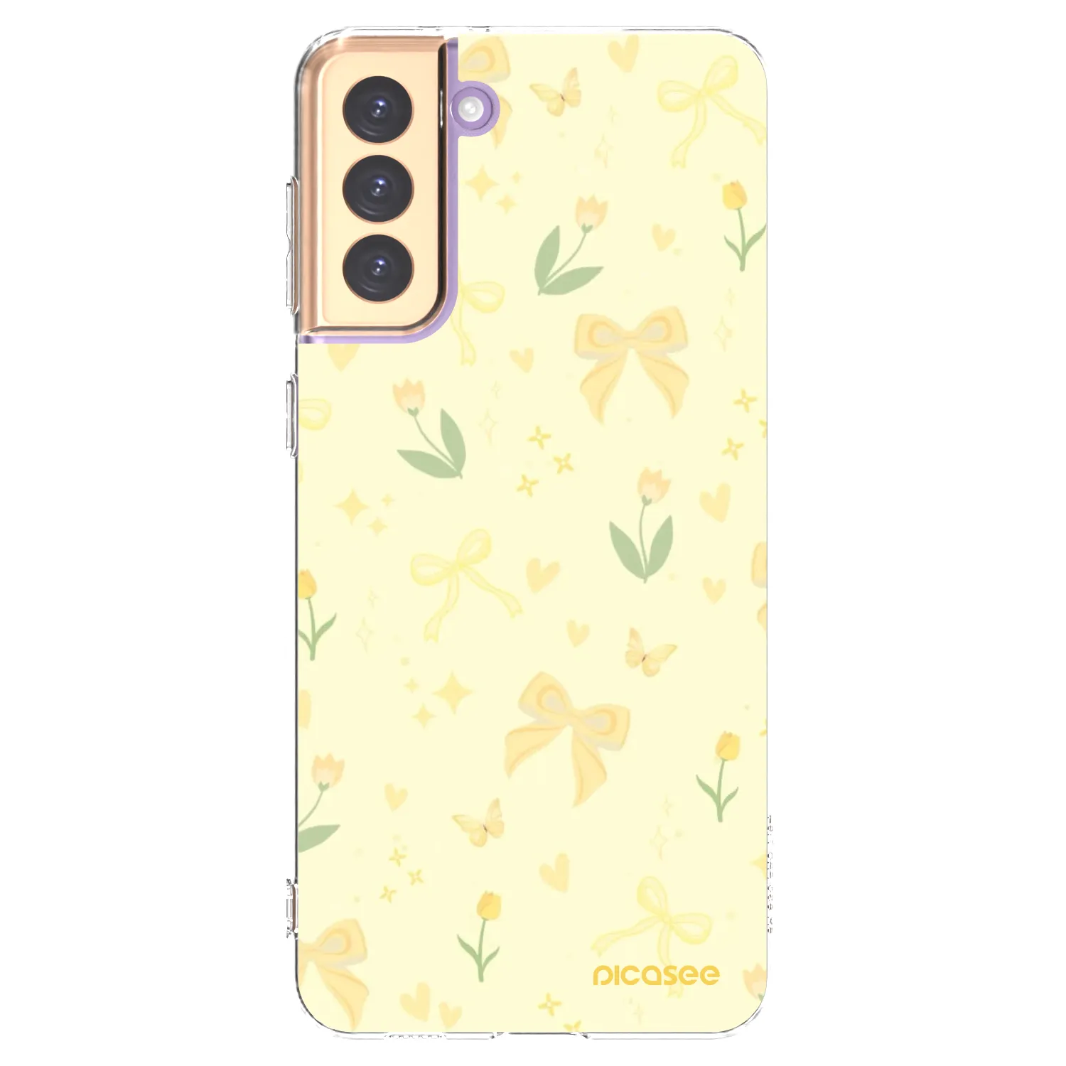 Picasee διαφανής θήκη σιλικόνης Samsung Galaxy S21+ 5G G996F - Honey Blossom