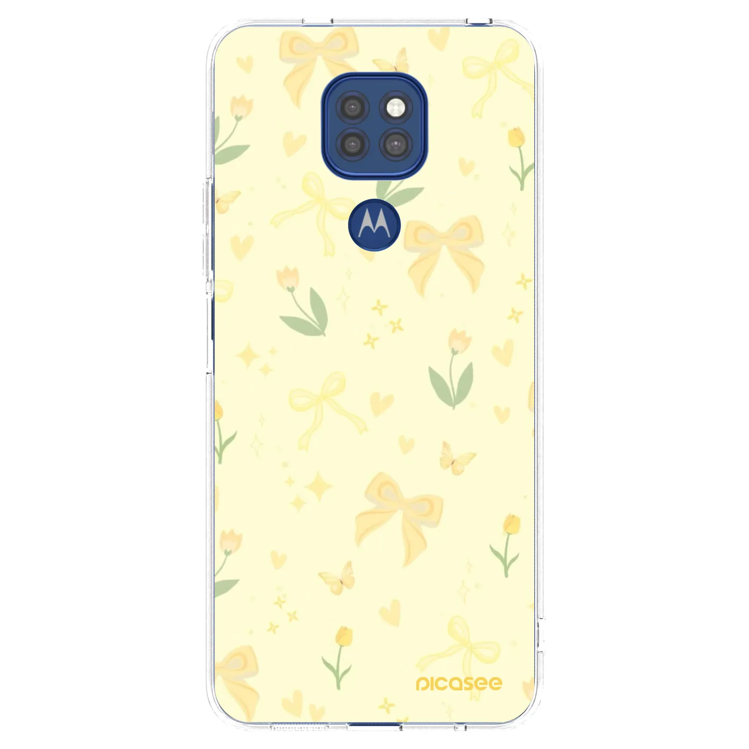 Picasee διαφανής θήκη σιλικόνης Motorola Moto G9 Play - Honey Blossom
