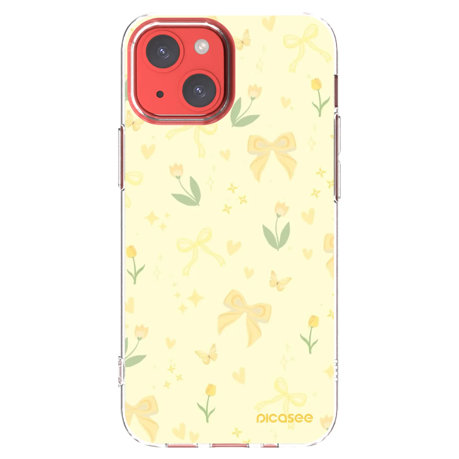 Picasee διαφανής θήκη σιλικόνης Apple iPhone 13 mini - Honey Blossom