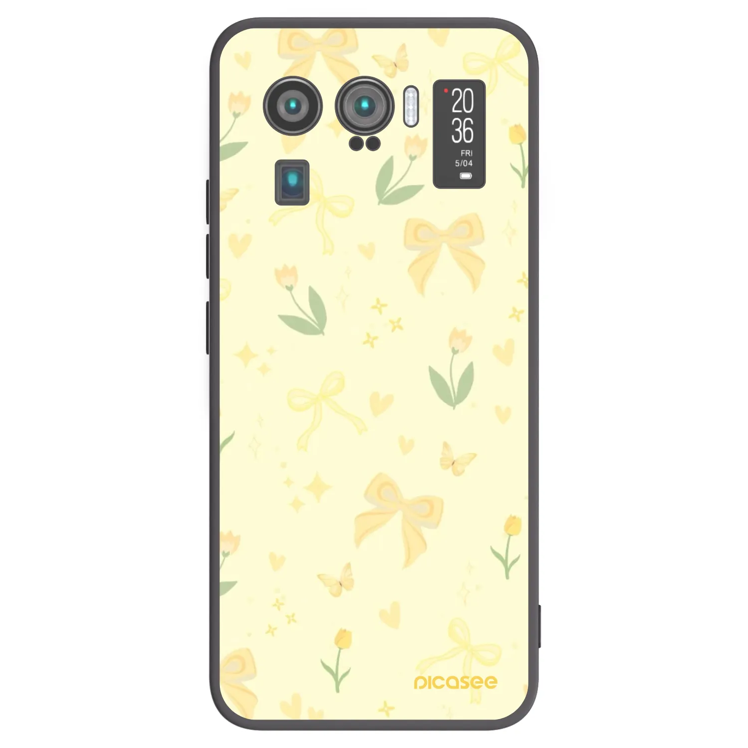 Picasee Μαύρη θήκη σιλικόνης για Xiaomi Mi 11 Ultra - Honey Blossom