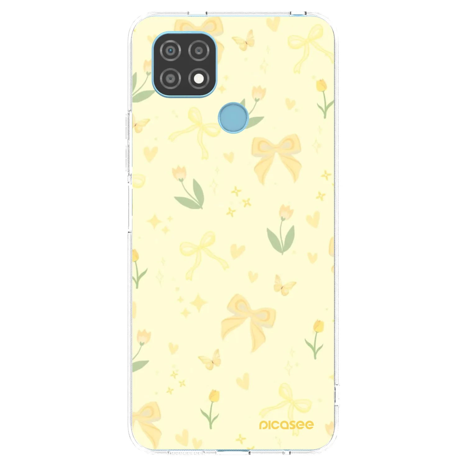 Picasee διαφανής θήκη σιλικόνης Realme C21 - Honey Blossom